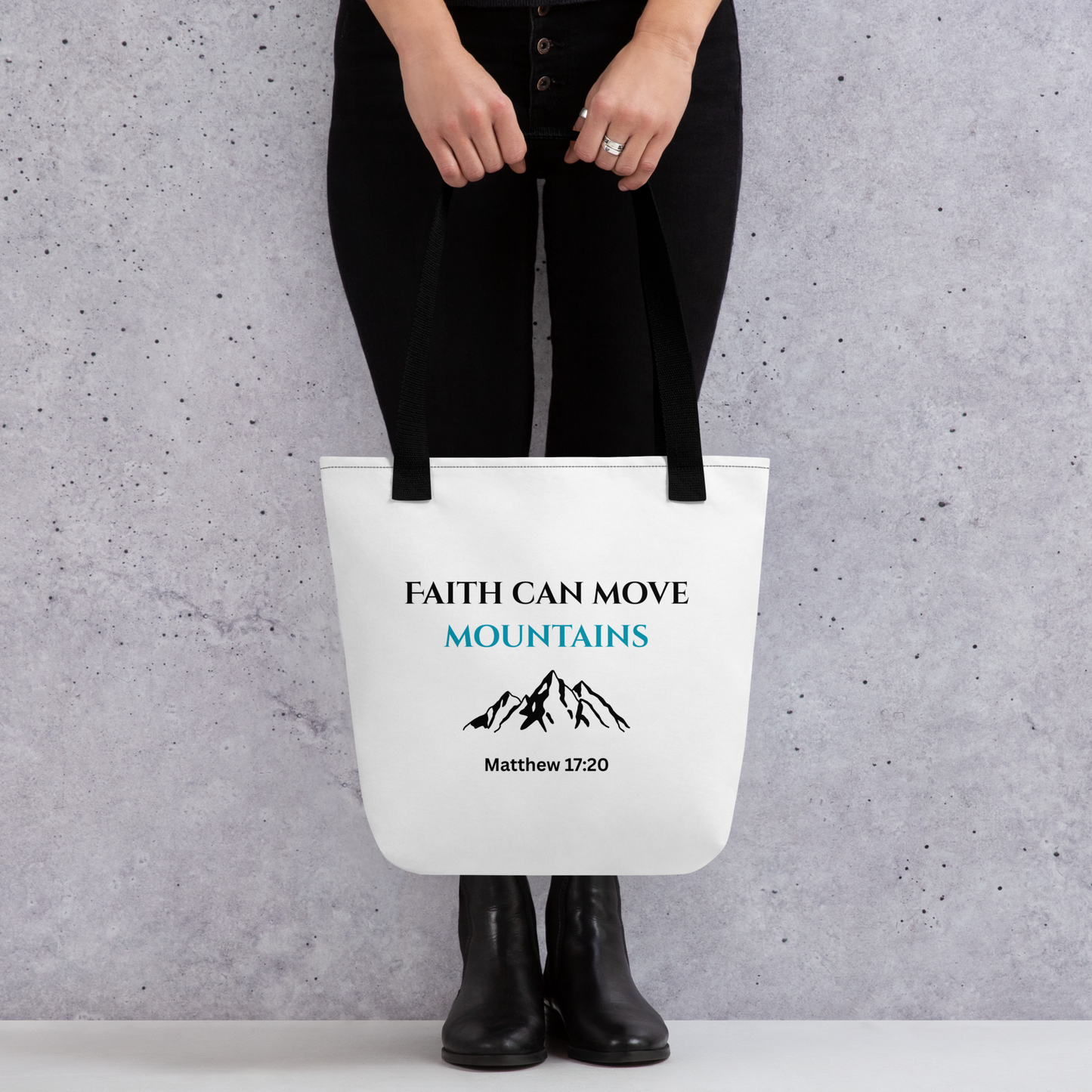 Matthew 17:20 Tote Bag